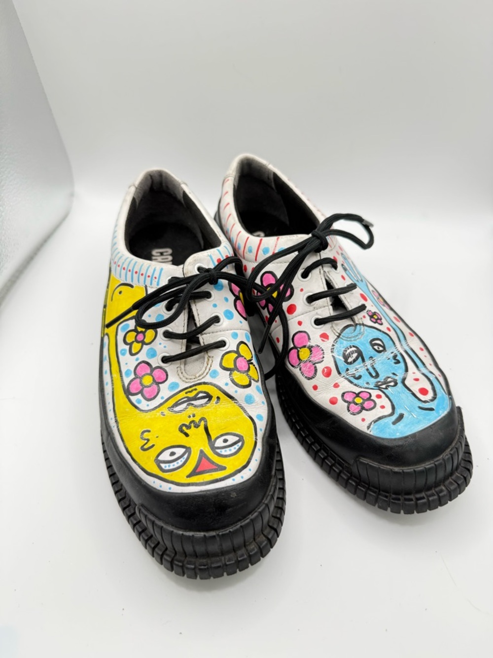 Camper Pix Formal Custom Graffiti Shoes Size EU 37/ US Women’s 7 Painted Aliens‎